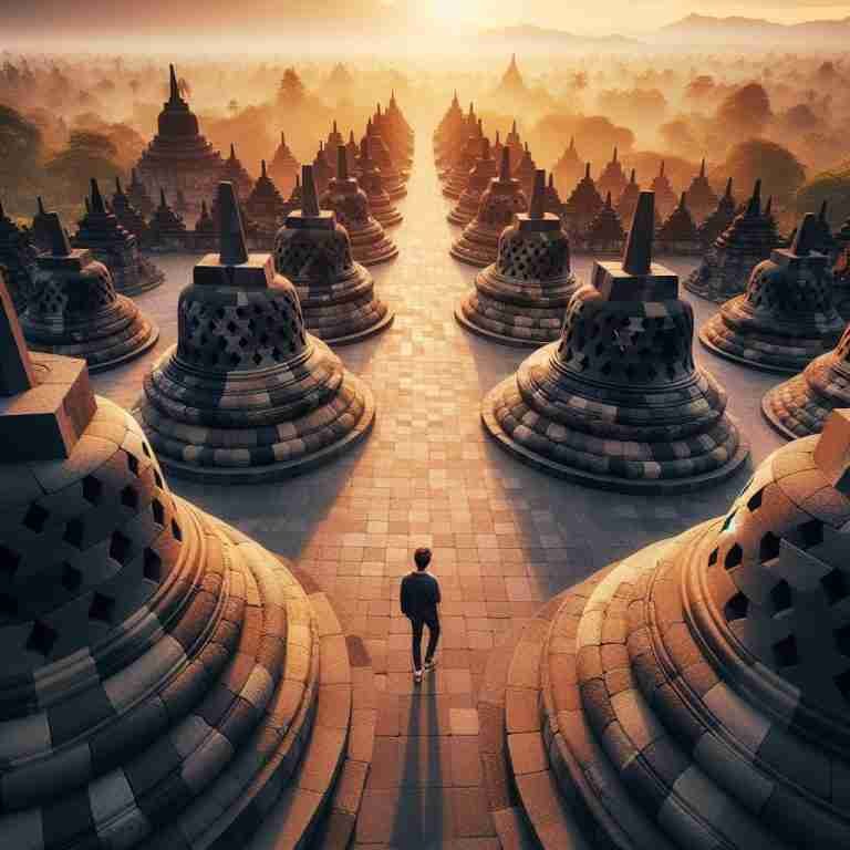 Borobudur: A Monumental Comparison to Humanity Borobudur compared to human
