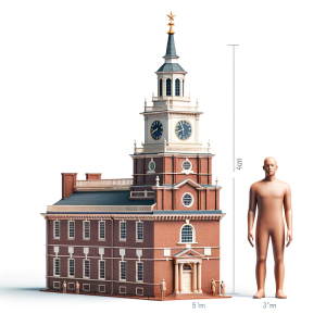 Independence Hall vs human