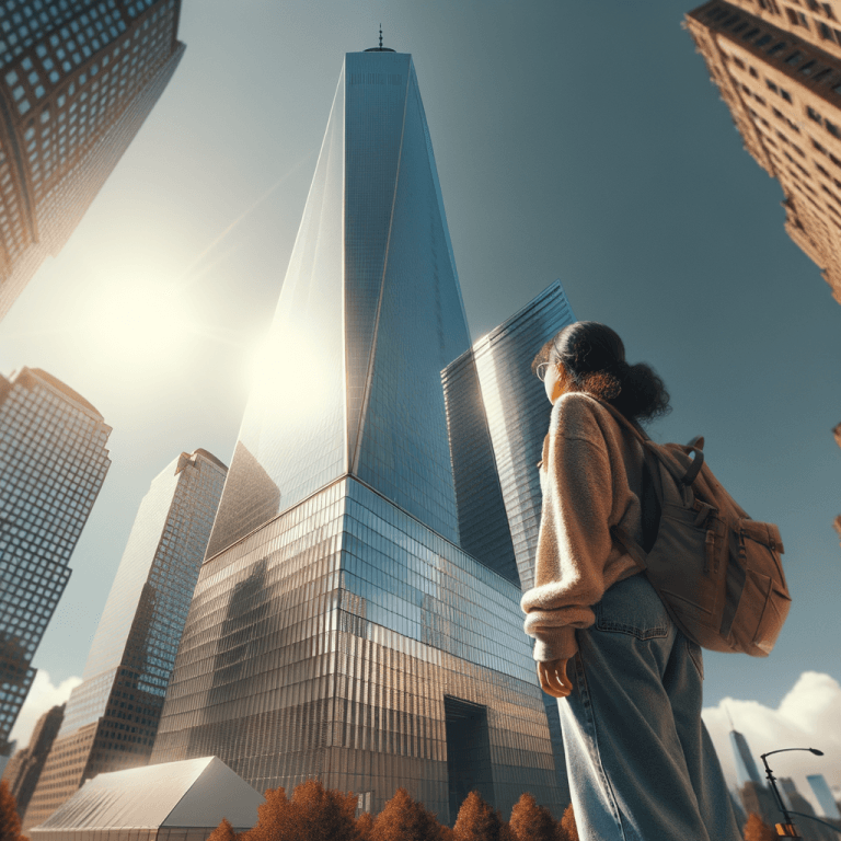 The Height of One World Trade Center Compared to Humans One World Trade Center compared to human