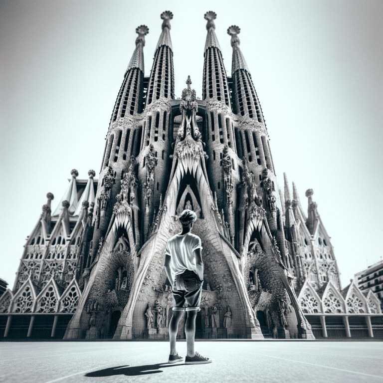 Sagrada Familia compared to human