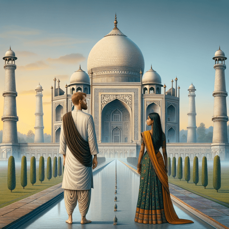 Taj Mahal compared to human