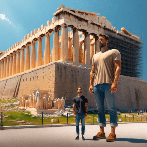 The Acropolis vs human