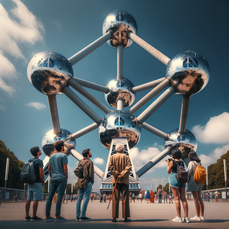 The Atomium: A Human-Sized Wonder The Atomium compared to human