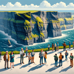 The Cliffs of Moher vs human