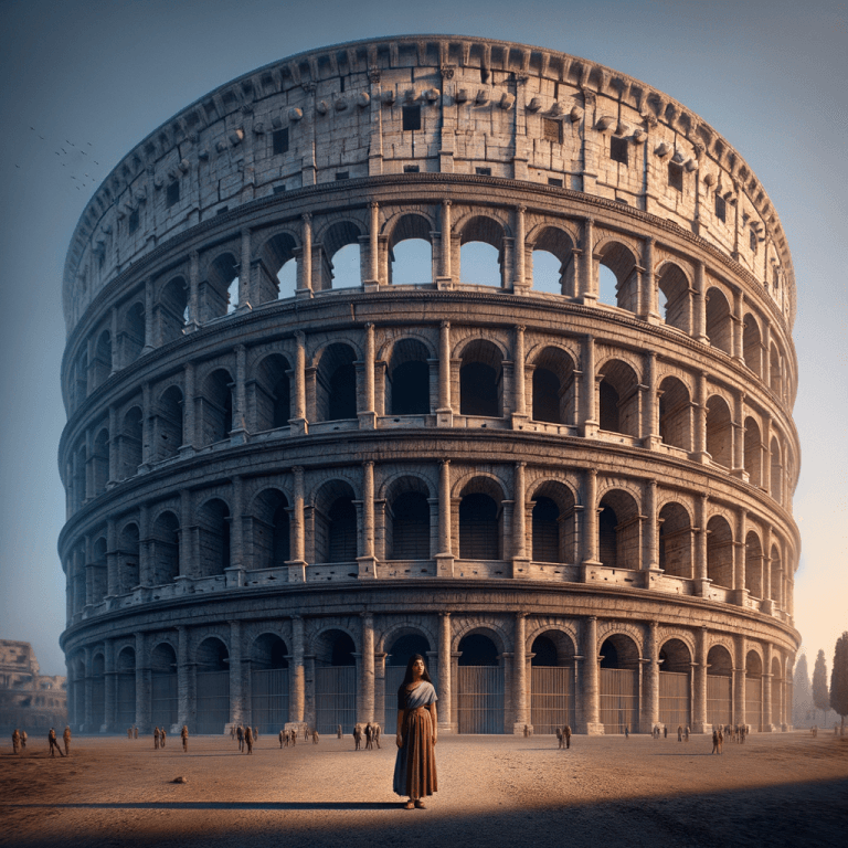 The Colosseum compared to human