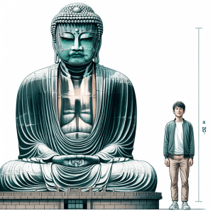 The Great Buddha of Kamakura vs human