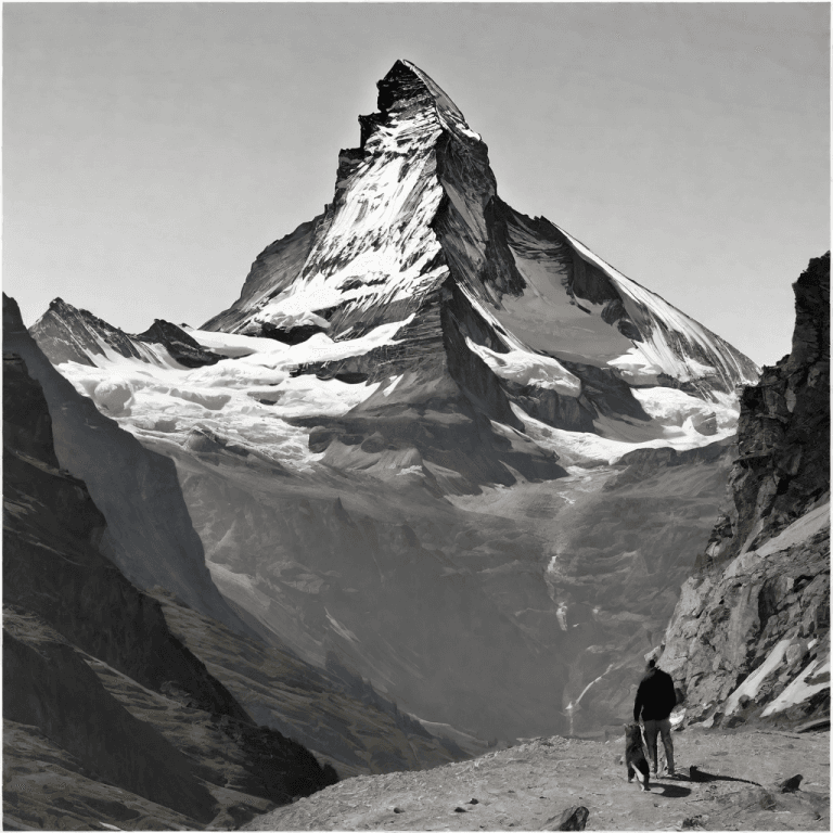 The Matterhorn: A Human Perspective The Matterhorn compared to human
