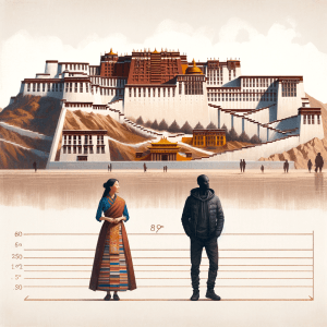 The Potala Palace vs human