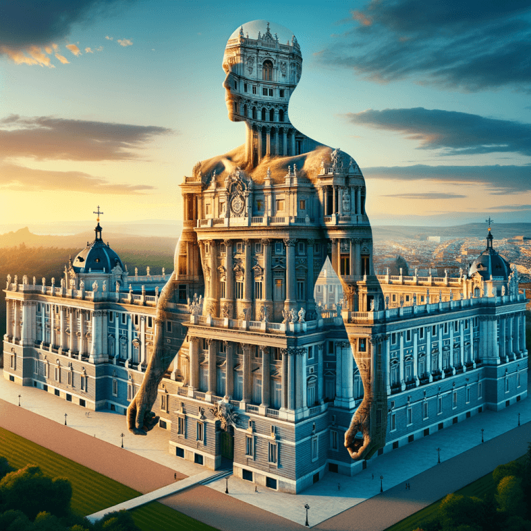 The Royal Palace of Madrid compared to human