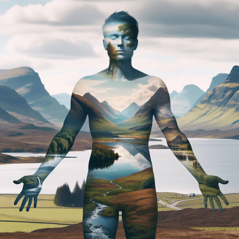 The Scottish Highlands compared to human