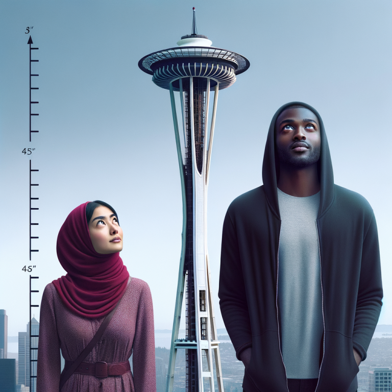 The Space Needle compared to human