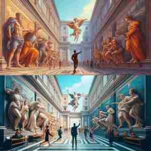 The Vatican Museums vs human