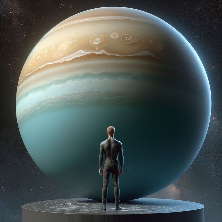 Uranus compared to human