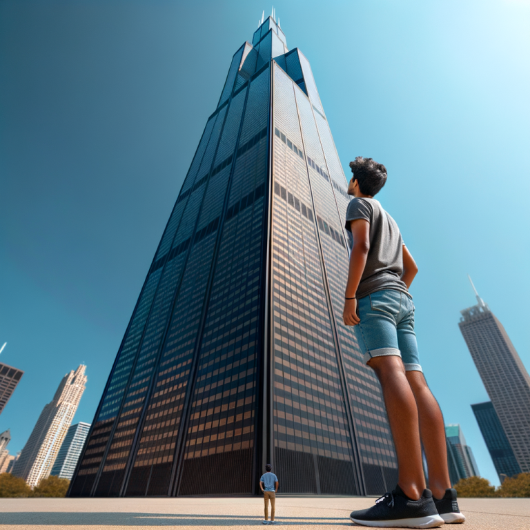 Willis Tower vs Human: A Sky-High Comparison Willis Tower (formerly Sears Tower) compared to human