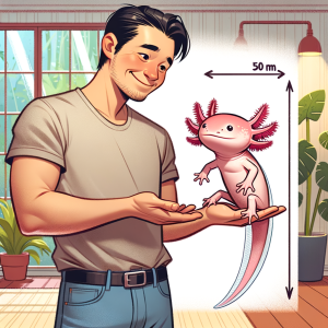 axolotl size vs human