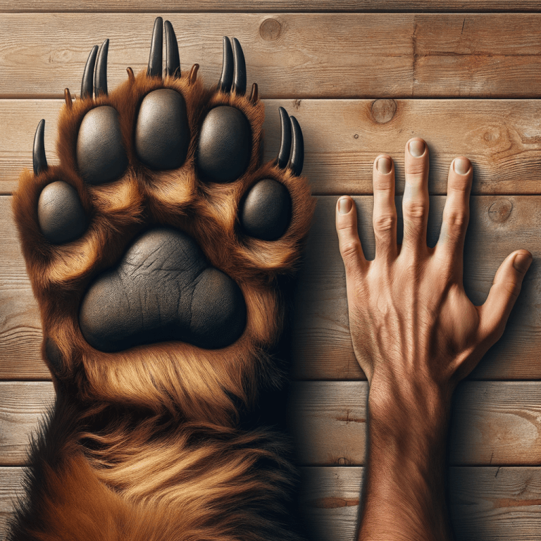 Comparing Bear Paw to Human Hand: Surprising Differences bear paw compared to human hand