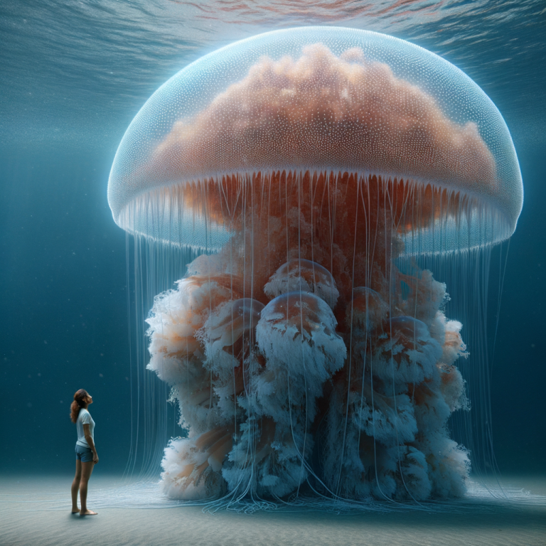 World's Largest Jellyfish Compared to Human