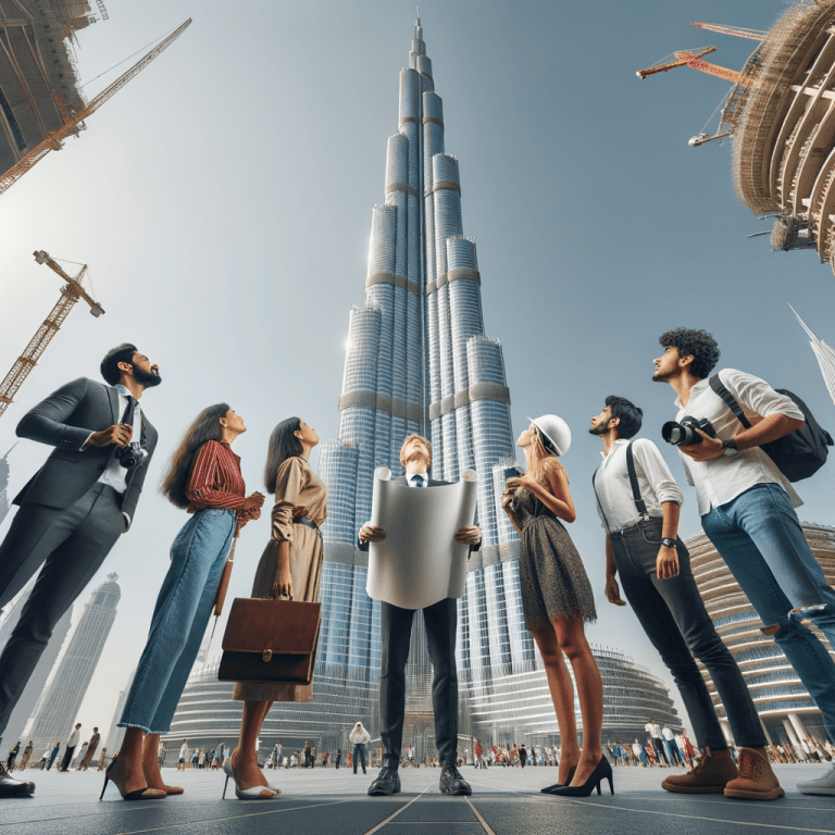 burj khalifa compare to human