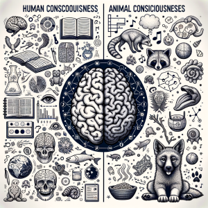 difference between human consciousness vs animal consciousness