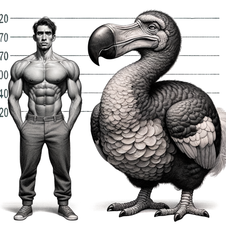 dodo bird compared to human