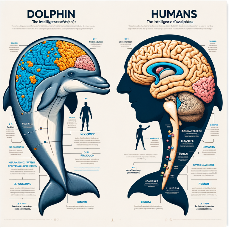 The Intelligence of Dolphins vs Humans: A Comparison dolphin intelligence compared to human