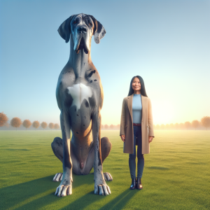 great dane compared to human 2