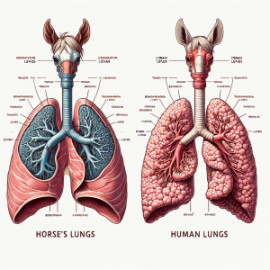 horse lungs vs human