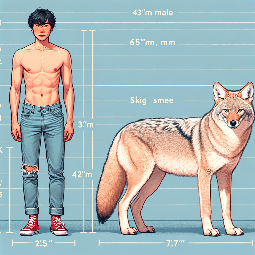 Coyote Size Comparison: Human vs. Coyote