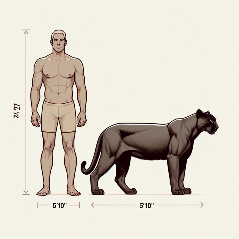 Panther Size Comparison: Human vs. Panther how big is a panther compared to a human