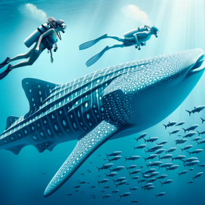 how big is a whale shark vs human