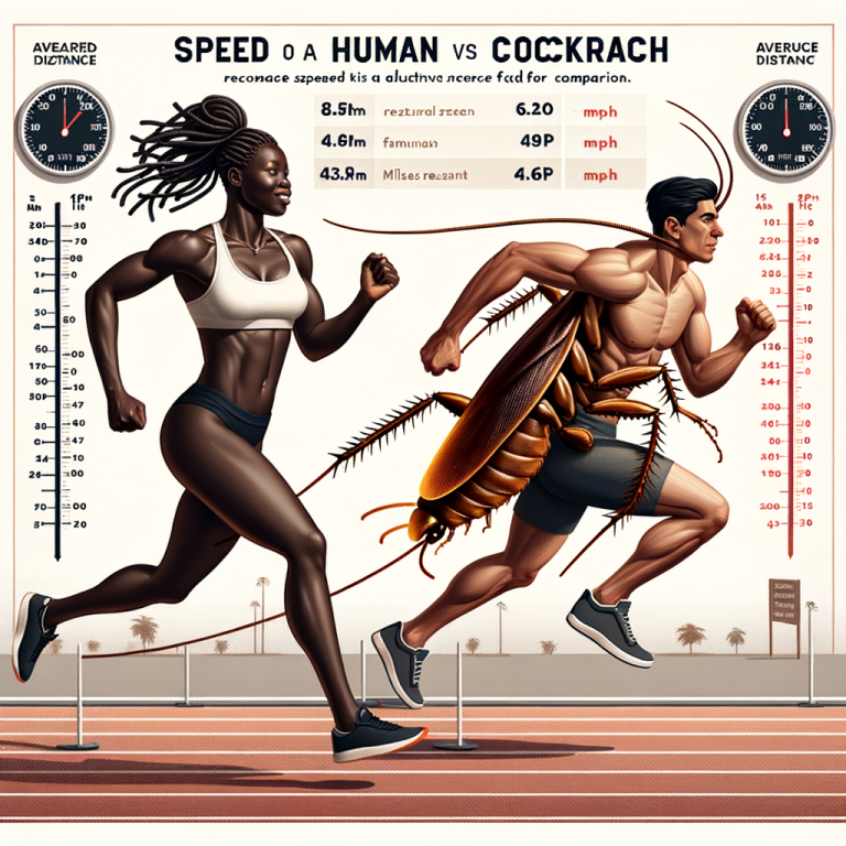 Cockroach Speed vs Human: Surprising Comparison how fast is a cockroach compared to a human