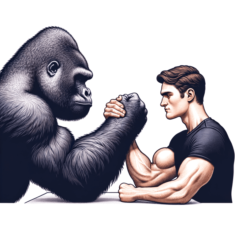 Gorilla Strength vs. Human: A Comparison how strong are gorillas compared to man