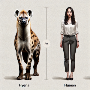 hyena vs human