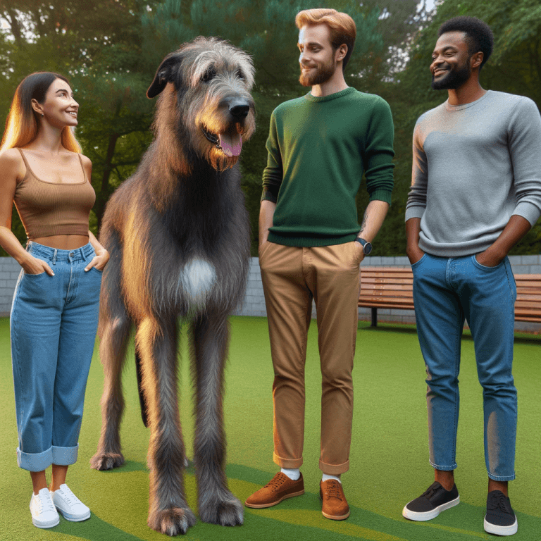 Irish Wolfhound vs Human: Key Differences irish wolfhound compared to human