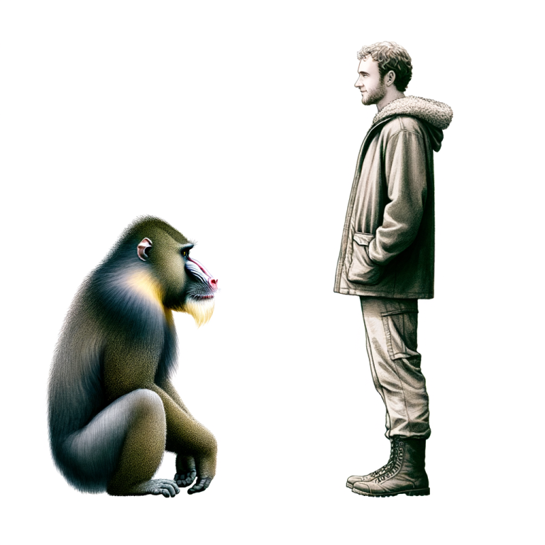Mandrill Size: How Does It Compare to Humans? mandrill size compared to human