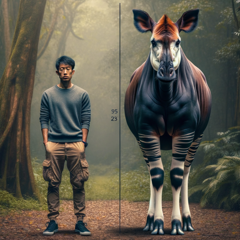 okapi compared to human