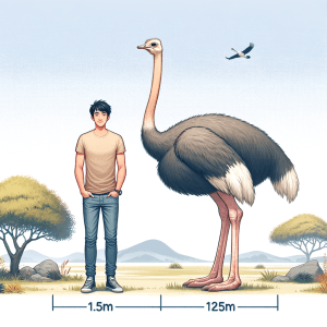 ostrich compared to human 2