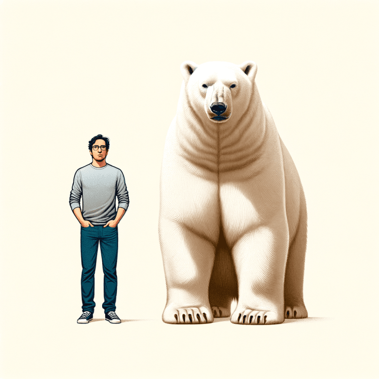 Polar Bear Size vs Human Surprising Comparison