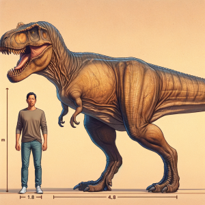 t rex compared to human 2