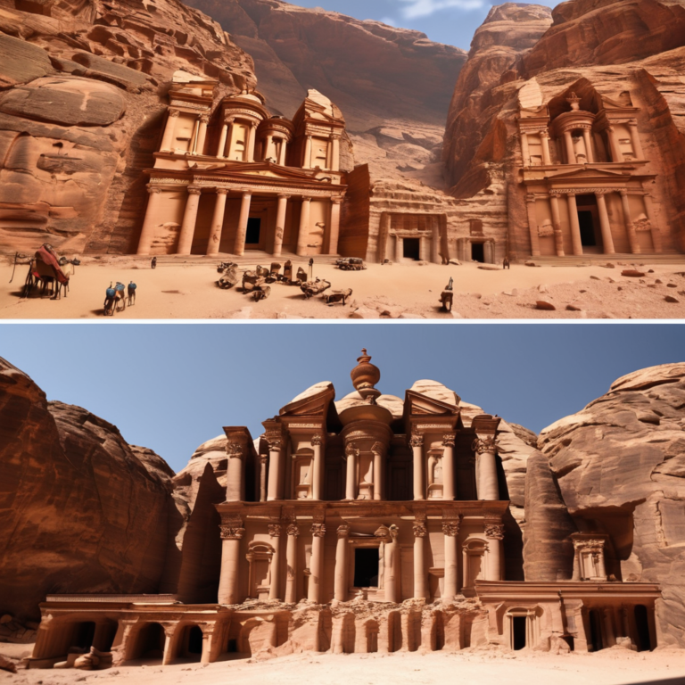 Ancient City of Petra compared to human