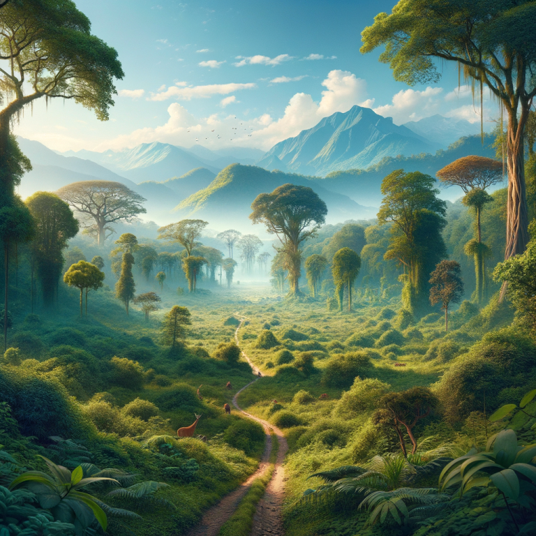 Bardia National Park compared to human