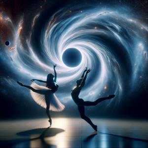 Black Hole Ballet vs human