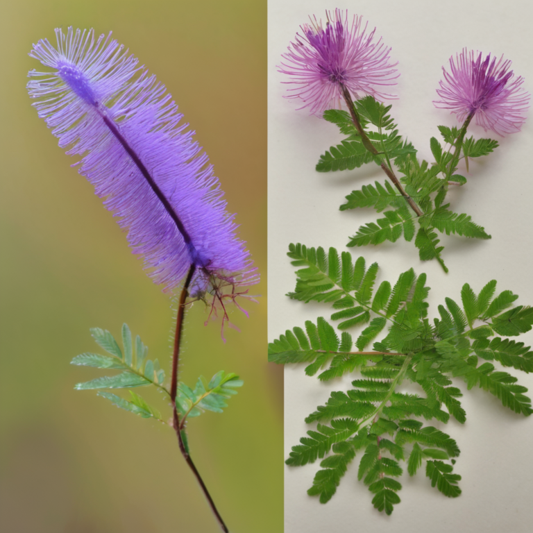 Mimosa pudica compared to human