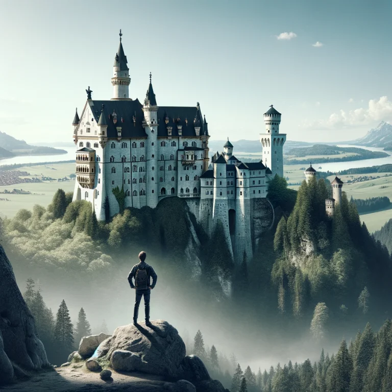 Neuschwanstein Castle compared to human