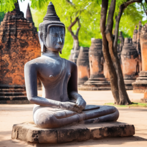 human compare to Sukhothai Historical Park in Thailand